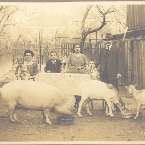 Bauernfamilie am Land