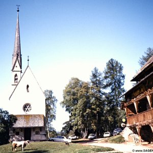 Heilig Kreuz Kirche in Kematen, Klobenstein, Ritten
