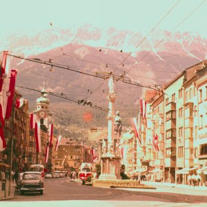 Innsbruck, Maria-Theresien-Straße um 1970