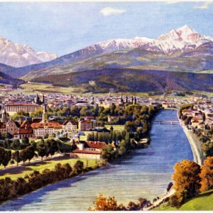 Innsbruck von der Weiherburg (gegen Süden)