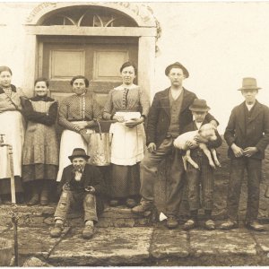 Familienporträt Landwirtschaft Bauernhof