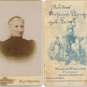 Damenportrait Atelier Wilhelm Winkler, Markt Ardagger