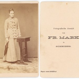 CdV-Damenporträt Franz Mark, Scheibbs