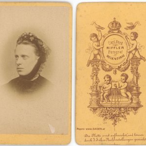 CdV-Damenporträt Carl Ferdinand Riffler, Melk