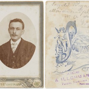 CdV-Porträt Atelier A. Illchmann, Pernitz