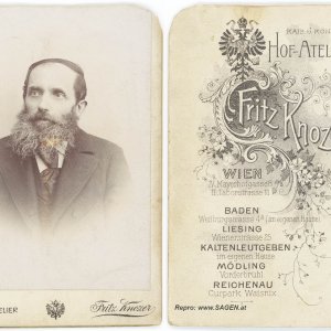 CdV-Herrenporträt K.u.K. Hof-Atelier Fritz Knozer