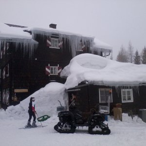 Kleinarler Hütte im Winter 24.2.2018