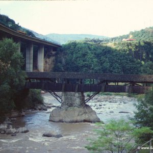 Atzwanger Brücke, Eisack, Völs am Schlern