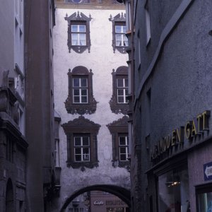 Innsbruck, Altstadt, Kolbenturm, im Jahr 1985
