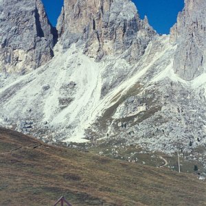 Fünffingerspitze von Osten - Langkofelgruppe Dolomiten