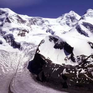 Monte Rosa-Gletscher, Wallis-Schweiz