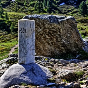 Grenzstein Österreich Italien