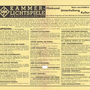 UFA Kammerlichtspiele Innsbruck  1935/36