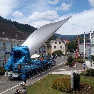 Windkraftanlagen Transport