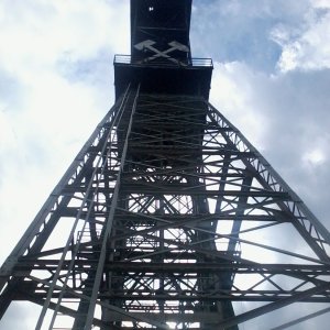 Förderturm Kohlebergbau