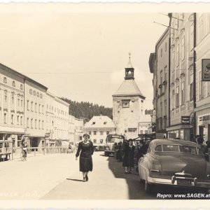 Vöcklabruck Stadtplatz 1950er-Jahre