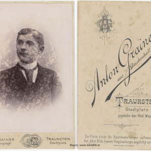 CdV Porträt Atelier Anton Grainer Traunstein