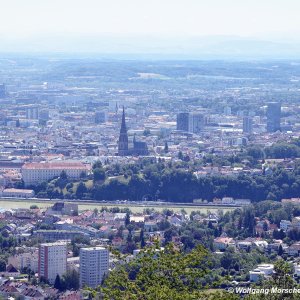 Blick auf Linz vom Pöstlingberg