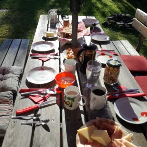 Frühstück im Freien