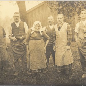 Porträt einer Bauernfamilie