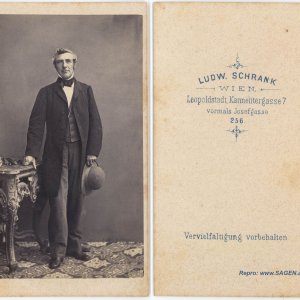 CdV-Porträt Atelier Ludwig Schrank Wien