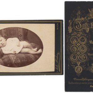 CdV Baby 1875, Maler und Fotograf Johann Hahn, Wien
