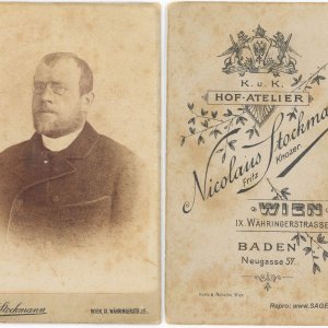 CdV Herrenporträt Atelier Nikolaus Stockmann