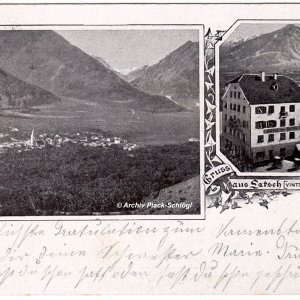 Gruss aus Latsch, Vinschgau, 1903