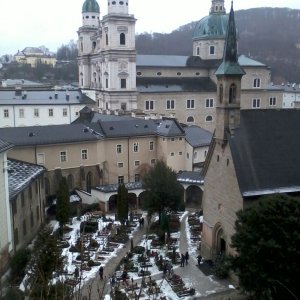 Mönchsstadt von den Katakomben aus