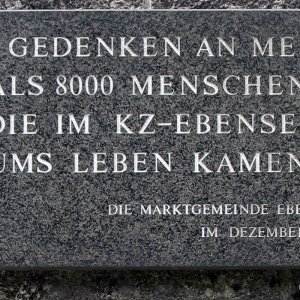 Gedenkstein Konzentrationslager Ebensee