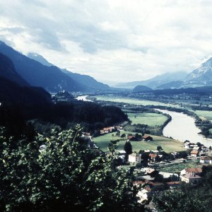 Blick von Brixlegg Richtung Jenbach, 1960er-Jahre