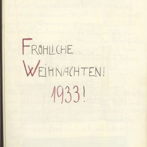 Ferien-Tagebuch Elfriede R. 1932 - 1934