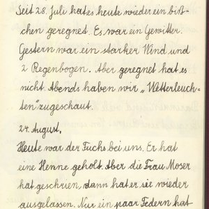 Ferien-Tagebuch Elfriede R. 1932 - 1934