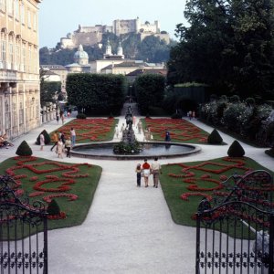 Salzburg Mirabellgarten Festung