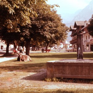 Ehrwald Platz 1950er-Jahre