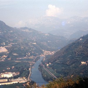 Blick vom Virgl auf Bozen 1960