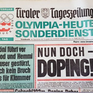 Doping Olympiade Innsbruck 1976