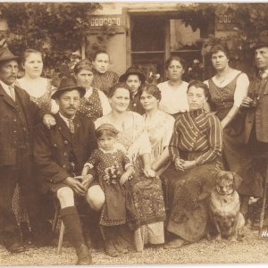 Familienporträt Hinterstoder 1917, Josef Angerhofer