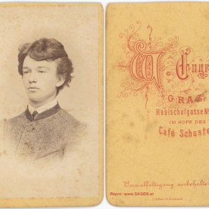CdV Porträt, Atelier Wilhelm Engel Graz