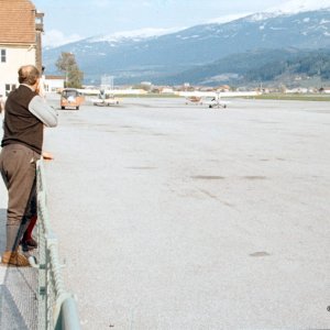 Flughafen Innsbruck in den frühen 1960er-Jahren