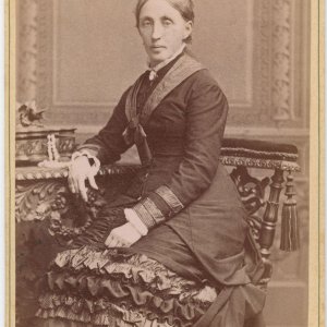 CdV Damenporträt Atelier M. Zanutto in Graz
