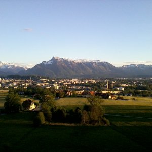 Salzburg mit Untersberg von Maria Plain aus