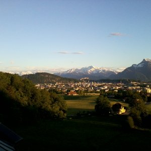 Salzburg mit Hohem Göll von Maria Plain aus
