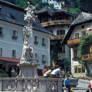 Hallstatt - Pest- und Dreifaltigkeitssäule