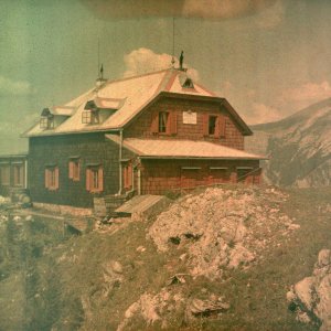 ehemalige Speckbacher Hütte (1907 - 1927) - Autochrome Lumière