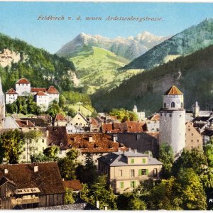 Feldkirch von der neuen Ardetzenbergstrasse