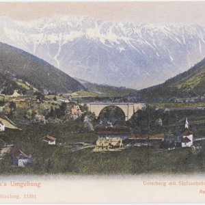 Schönberg im Stubaital, Unterberg mit Stefansbrücke
