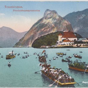 Salzkammergut. Traunkirchen. Fronleichnamsprozession