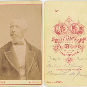 CdV Herrenporträt Atelier Friedrich Bopp Innsbruck