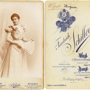 Dame mit Fächer, Atelier Friedrich Schiller, Wien - Baden